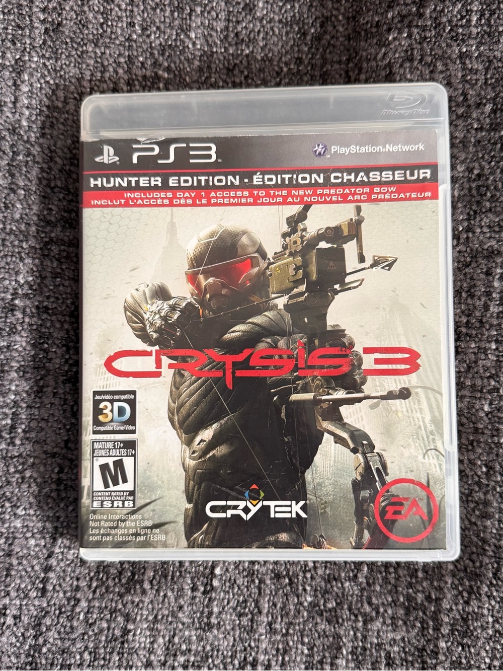 Crysis 3 Hunter Edition Sony PS3 Game Complete Playstation 3